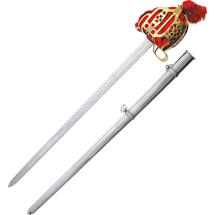 Scottish Broadsword with Black Imitation Leather Handle