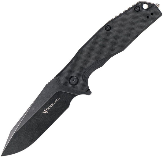 STEEL WILL Warbot Linerlock Black